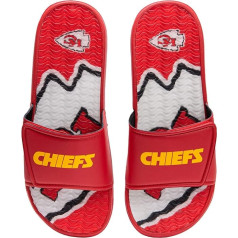 Мужские гелевые слайды FOCO Kansas City Chiefs NFL с надписью Wordmark - XL