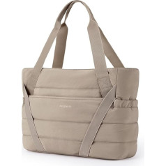 BAGSMART Женская сумка-торба на молнии, стеганая сумка-торба, спортивная сумка с ремнями для коврика для йоги для путешествий и спорта