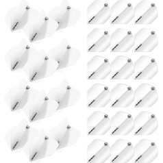 WINMAU Rhino White Extra Thick Dart Flights - 10 комплектов в упаковке (всего 30 дротиков)
