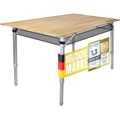 Складной бамбуковый стол для кемпинга, складной стол и боковой стол для сада, складной садовый стол, устойчивый к атмосферным воздействиям