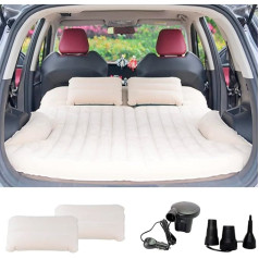 Автомобильный матрас KMZ, 2 подушки, двухсторонний утолщенный надувной автомобильный матрас, надувная кровать для заднего сиденья багажник