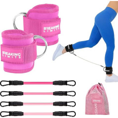 Breaking Limits Foot Straps Cable Pull - Манжеты для ног для фитнес оборудования - Идеально подходит для силовых тренировок - Лодыжки ремни тренажерный зал