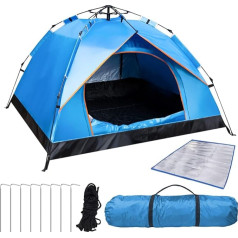 ANFTOP Автоматическая кемпинговая палатка мгновенная палатка Pop Up для 3-4 человек легкая кемпинговая палатка для открытого пляжа путешествия 