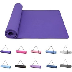 Коврики для йоги Good Nite для женщин, нескользящая текстурированная поверхность, гимнастический коврик, толщина 6/10 мм с ремешком для переноск