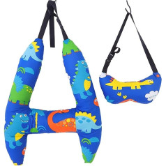 Детская подушка для путешествий в самолете - H-образная подушка для путешествий для детей, удобная подушка, мягкий самолет, машинная стирка,