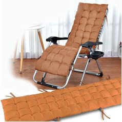 VejiA Sun Lounger Garden Chairs Zero Gravity Patio Lounger Folding Garden Outdoor Recliner Rocking Chair with Cushion Supports up to 200kg