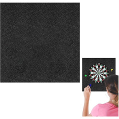 ycezw настенная защита для дартса - большие фетровые доски, настенное крепление, черный, большой формат, офис, дом, школа, открытая площадка