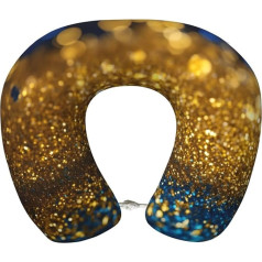Подушка для путешествий WenDang с узором из блесток, мягкая поддерживающая подушка для шеи для путешествий, нейтральная подушка для шеи из пен