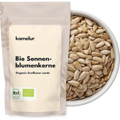 Kamelur Organic Sunflower Seeds Peeled 1 kg - Высококачественные семена подсолнечника для выпечки и не только - Семена подсолнечника