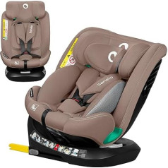 Lionelo Bastiaan i-Size One Вращающееся на 360o автокресло для детей от 40-150 см, устанавливается по направлению движения и против направления движения, ISOF