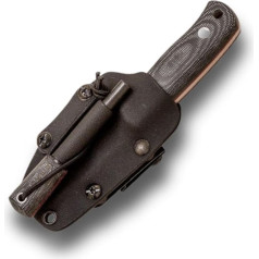 Joker Sporting Survival Knife TS1 CM81-F Micarta Canvas Handle Knife with 7.5cm Blade Kydex Case with Paracord 550 Fishing Tool Hunting Camping Hiking