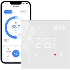 MIUCDA Tuya Умный термостат для водяного пола с подогревом и бойлера WiFi Термостат для отопления Цифровой комнатный термостат, совместимый с Alexa,