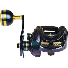 Катушки Baitcasting Genérico - мягкая эргономичная чугунная рукоятка, точный контроль, приключенческие турниры, пресная вода для