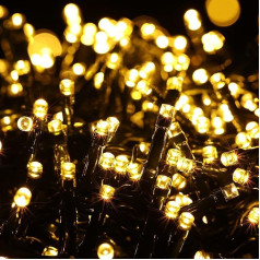 BrizLabs Рождественское освещение в помещении/на улице, 18 м, 750 LED, теплый белый кластер, подключаемый, 8 режимов, водонепроницаемый, для елки, ком