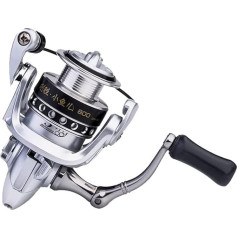 WaiDXn Angelrolle Spinnrad Links- und Rechtshänder austauschbarer Griff Makoulu Ya Rad Angelrolle Metallkopf Wurfrad (500)