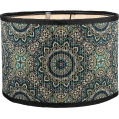 Абажур Mandala Retro темно-зеленый, бамбук и железо, E27 абажур для подвесной лампы, настольной лампы, потолочного светильника, DIY украшения