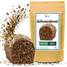 Смесь для низкоуглеводного хлеба Марсель (1200 г) - сочный зерновой хлеб | кето-хлеб с 80% меньше углеводов | веганский, высокобелковый и сурдо-х