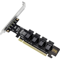 Плата адаптера PCIE 4.0 к U.2 - высокоскоростной преобразователь X16 в 4 порта U.2 NVME SFF8643 SFF8639 для раздельного расширения