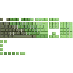 Glorious Gaming 115x GPBT-Keycaps - Cherry-Profil, äußerst widerstandsfähiger PBT-Kunststoff, optisch ein Blickfang, überragende Akustik, Originalschrift, Deutsch layout - Olive