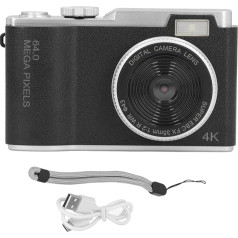 Цифровая камера, автофокус, 48 МП 1080P компактная камера, 16-кратный цифровой зум, анти-шейк, портативная селфи-видеокамера для взрослых, начин