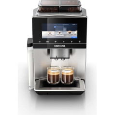 Siemens EQ900 TQ907D03 Полностью автоматическая кофемашина, управление с помощью приложений, сенсорный дисплей, режим бариста, шумоподавление, до 10 
