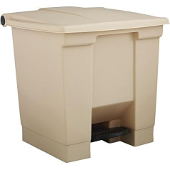Rubbermaid Commercial Products Legacy Plastic Pedal Bin | Pedal Bin | Pedal Bin | 30 L | для врачебных кабинетов / больниц / медицинских учреждений | Бежевый | FG614300BEIG