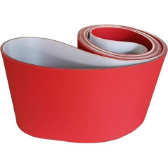 Leichtes flaches PVC-Förderband für Montagelinie, Industriequalität, 110 x 23 cm, flexibel, effiziente Materialhandhabungslösung, Rot