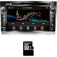 Amaseaudio Wince Автомобильное радио, 2 Din, совместимо с Opel Corsa Astra Vectra Zafira Antara Meriva Vivaro, 7-дюймовый сенсорный экран, встроенный DVD-плеер, поддержка GPS-на