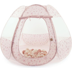 Bieco Детская палатка и яма для мячей Pop Up Dreamy Flowers с 50 мячами Палатка Принцессы Детская игровая палатка Девочки Принцессы Палатка Мяч Яма Детс