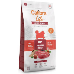 Calibra dog life adult small fresh beef 1.5kg