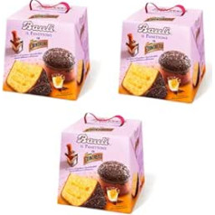 3 x Bauli Panettone Cointreau con crema di liquore all'arancia Рождественские конфеты с кремом из апельсинового ликера, 750 г.