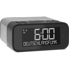 TechniSat DIGITRADIO 52 BT - радио-будильник DAB (радио-часы, будильник, DAB+, FM, функция пробуждения, таймер сна, затемняемый дисплей, прием по Bluetooth, динамик