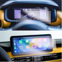 GAFAT [Pack of 4] J eep Avenger 2023 2024 10.25 дюймов навигация + панель приборов защитная пленка, нано экран протектор для Avenger EV Hybrid Uconnect сенсорный экран, 6H ца