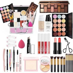 FantasyDay Xmas Makeup Sets Multifunctional Exquisite Makeup Gift Set Cosmetics for Face, Eyes and Lips - Make Up Beauty Kit with Eyeshadow Palette Lipstick Concealer Powder Blush Mascara