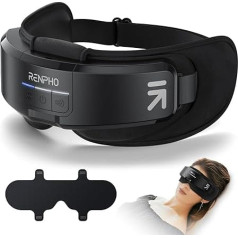 RENPHO Eyeris Shift 2-в-1 Многофункциональный массажер для глаз с подогревом, компрессией, Bluetooth, съемная маска для глаз с подогревом, прибор для уход