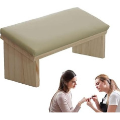 Nail Hand Rest | Деревянная PU кожаная маникюрная подставка для рук со скошенным дизайном - аксессуары для ногтевого искусства, удобная стабильная