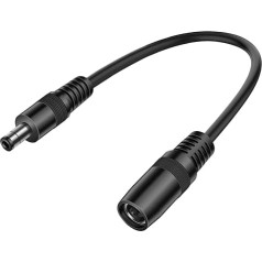 YAODHAOD DC 8 мм к DC 5525 кабель 20 см 14AWG 20A DC8020 женский к DC5526 мужской кабель совместим с Jackery солнечный генератор портативная электростанция и солне