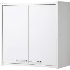 Negrari Белый настенный шкаф из ПВХ смолы 59 x 21 x 59 см Поставляется в виде монтажного комплекта - F760PAM