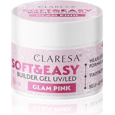 Гель Claresa средней плотности, тиксотропный, самовыравнивающийся, легко скрепляется, идеально прилипает к ногтю, легко обрабатывается пилоч