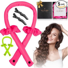 Elobara Heatless Hair Curler Set - Effortless Curls Overnight with Heatless Curls Headband - Achieve Stunning Heatless Curls Without Heat with Our Heatless Curling Rod Headband