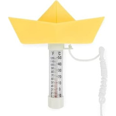 Balvi Термометр для бассейна Бумажный кораблик Цвет желтый Плавающая лодка Оригами Пластик 15 х 16 см