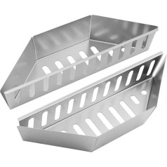 MAQDDO Holzkohle-KöRbe 2 Stück Tablett Brikett Grill Outdoor Kraftstoffhalter Grillkörbe for Reisen Picknick Grillen BBQ Camping FüR Die Lagerung Von Holzkohle