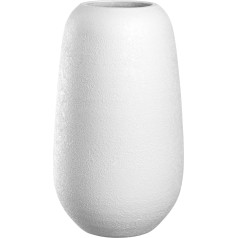 LEONARDO HOME Trogolo 033206 Керамическая ваза, 1 штука, нестареющая керамическая ваза, ваза для цветов ручной работы, эстетичная ваза для цветов, проста