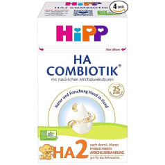 HiPP Milchnahrung HA Combiotik HA2 Combiotik, 600g, 4er Pack (4 x 600g)