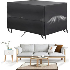 ‎Emwel Emwel Набор садовой мебели 200 x 160 x 74 см 420D Heavy Duty Outdoor Table Chair Set