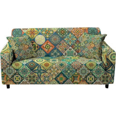 ‎Godeni GODENI Мандала узор эластичный диван чехол стрейч слипхол раздел COUT чехол 1/2/3/4 мест для гостиной Funda де Sofá диван набор (Цвет : Комплект 3, Р