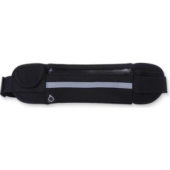 AFCJLTO 1 Piece Slim Waist Bag - для безопасных путешествий: Плоский и регулируемый пояс для денег с блокировкой RFID для мужчин и женщин, скрытый кошелек д