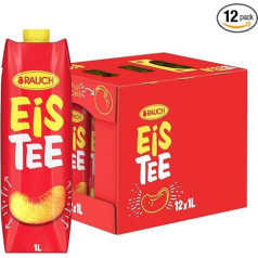 Rauch Eistee Peach Освежающее средство для утоления жажды из черного чая и шиповника Идеально подходит для любителей чая Натуральный персиковый в