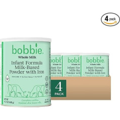 Детская молочная смесь Bobbie из цельного молока, выращенного на травах, сухое молоко с железом, растительными DHA и ARA, витамином D и белковой см