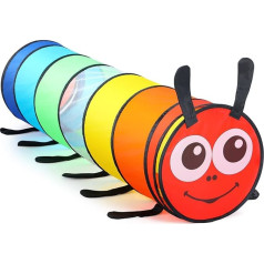 Туннель для детей Игровая палатка на открытом воздухе с сетчатыми сторонами 180 см для детей Взлетно-посадочная полоса Моторные навыки Ребе